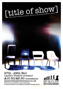 Title of show (Chairs) Poster A3